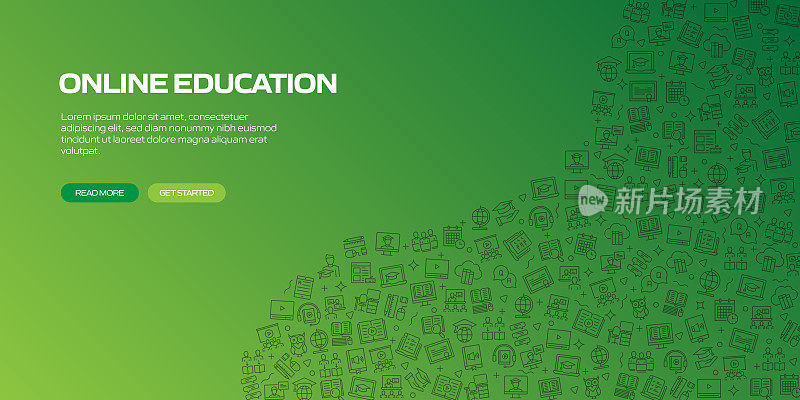 E-Learning, Online Education, Home school相关模式设计